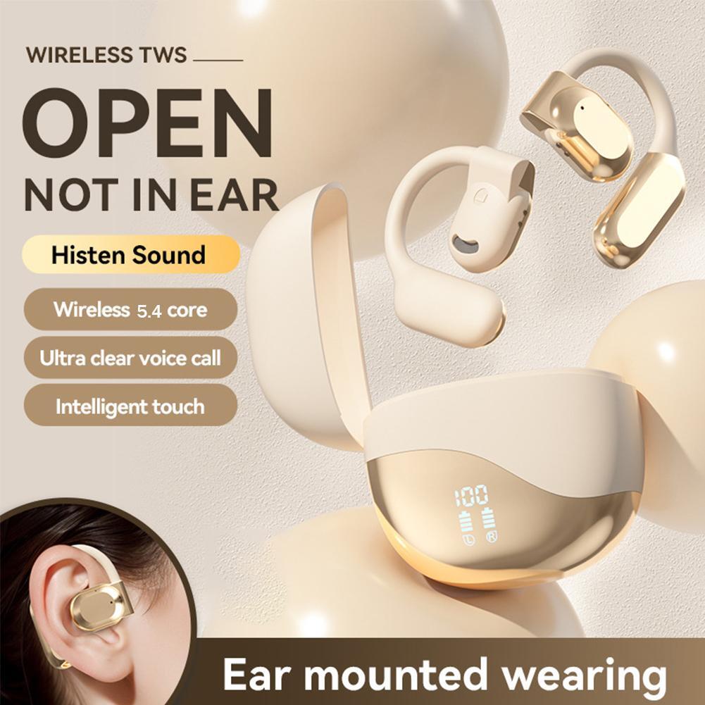 Real-Time AI Language Translator Earbuds Open Ear Bluetooth Translation Earphone