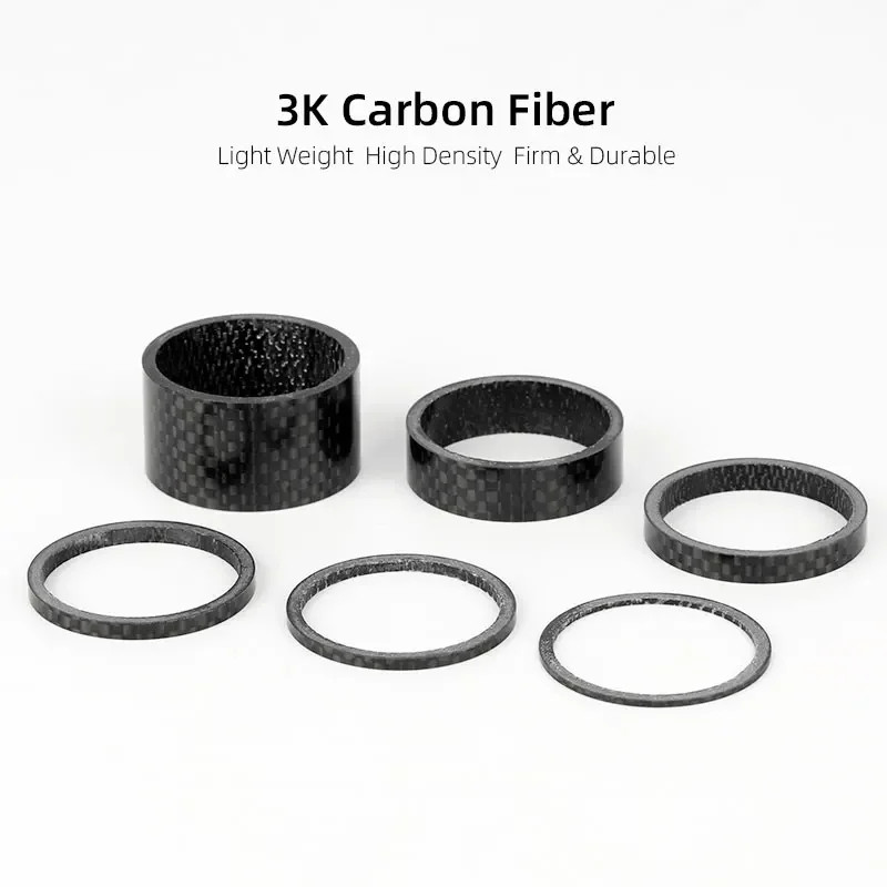 31.8Mm Fork Headset Carbon Spacers MTB Bicycle Handlebar Stem Rise up Adjust Was