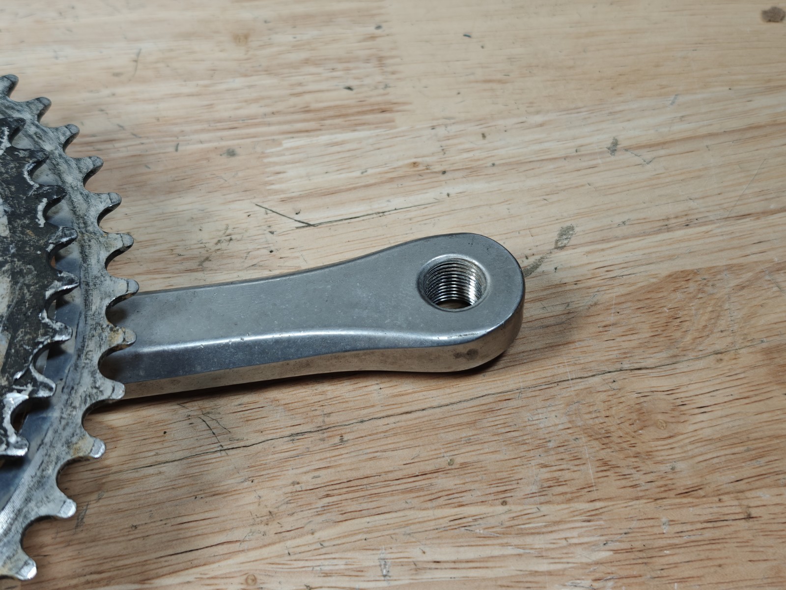 Sakae CR Turbine Crankset, 50/45/32T, 170mm Crank Arm Length, Drive Side Only