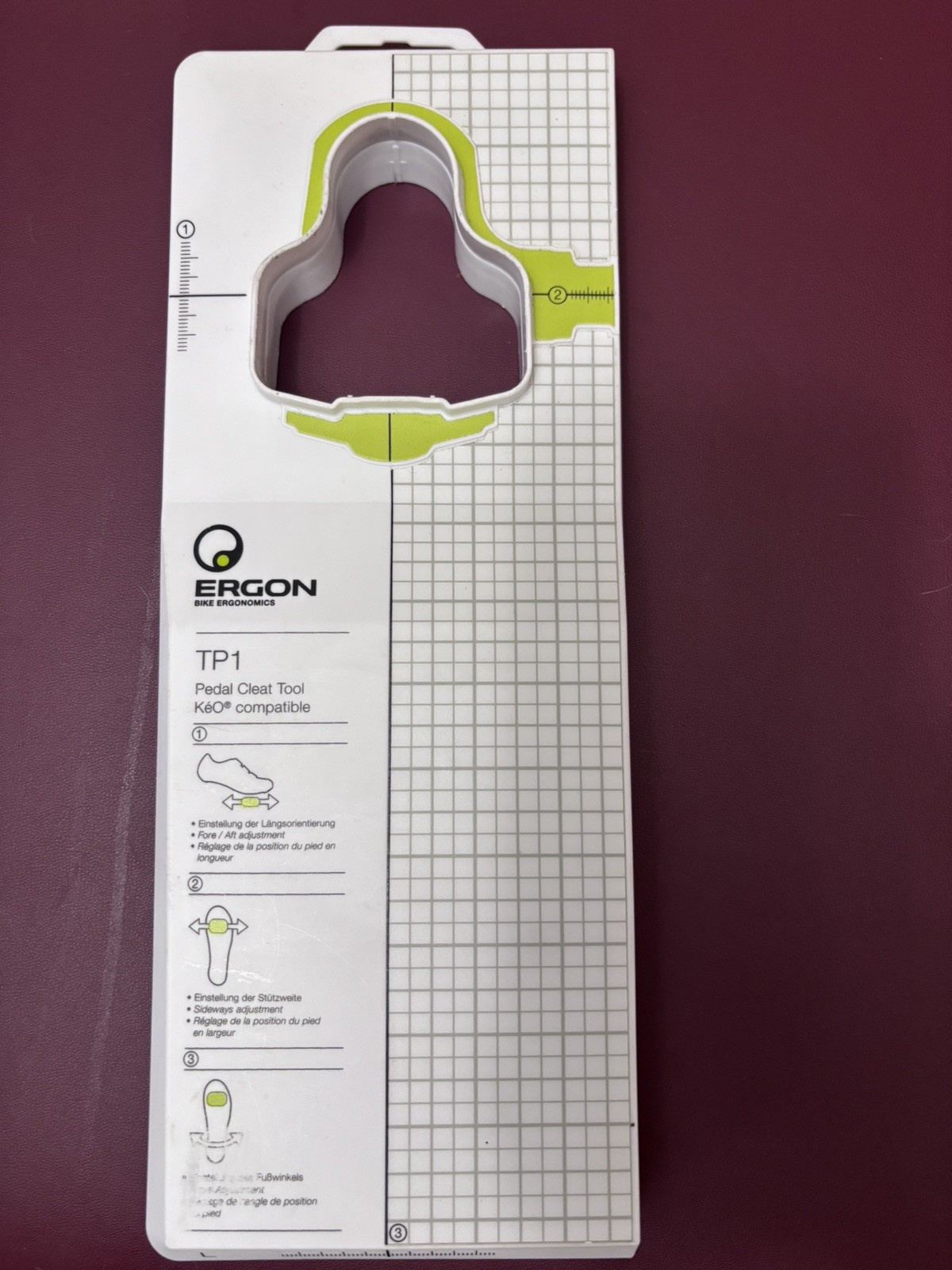 Ergon TP1 Look Keo Cleat Fitting Alignment Tool Road Cycling Shoes