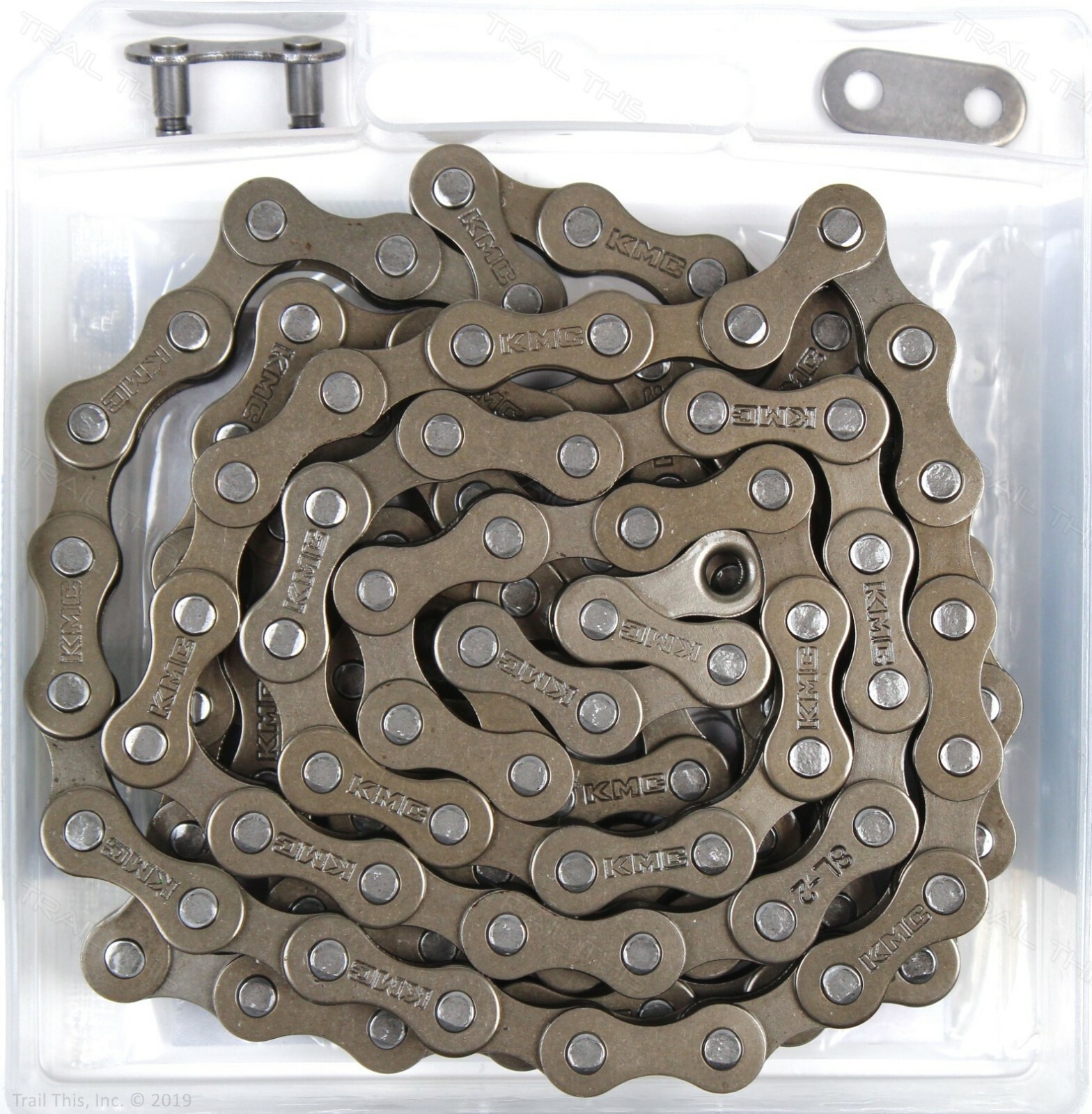 KMC S1 Bike Chain 1/2″x1/8″ 112L 8.6mm Brown Single-Speed BMX Cruiser Fixed Z410