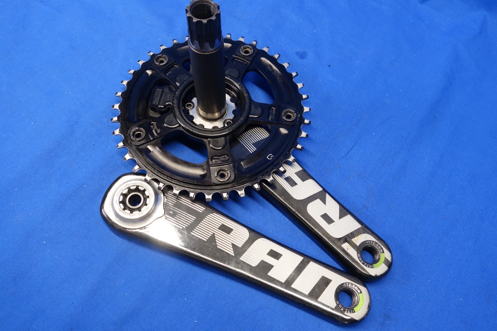 SRAM S900 Carbon Crankset, Wolf Tooth 40t, 172.5mm, Quarq Power Meter, GXP