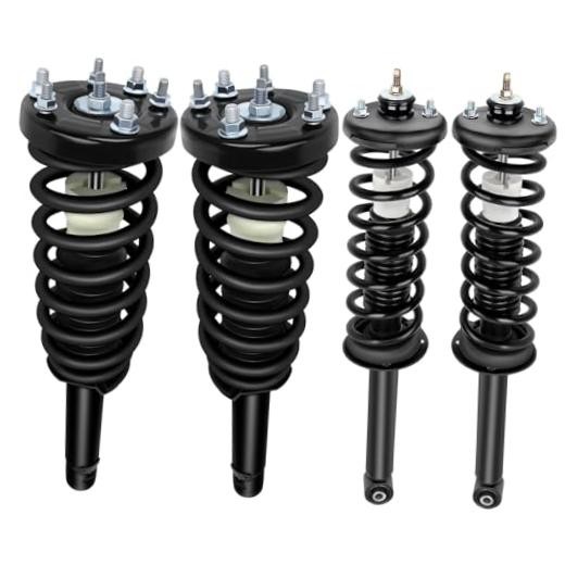 Front and Rear Pair Complete Struts Coil Spring Assembly Shock Absorber