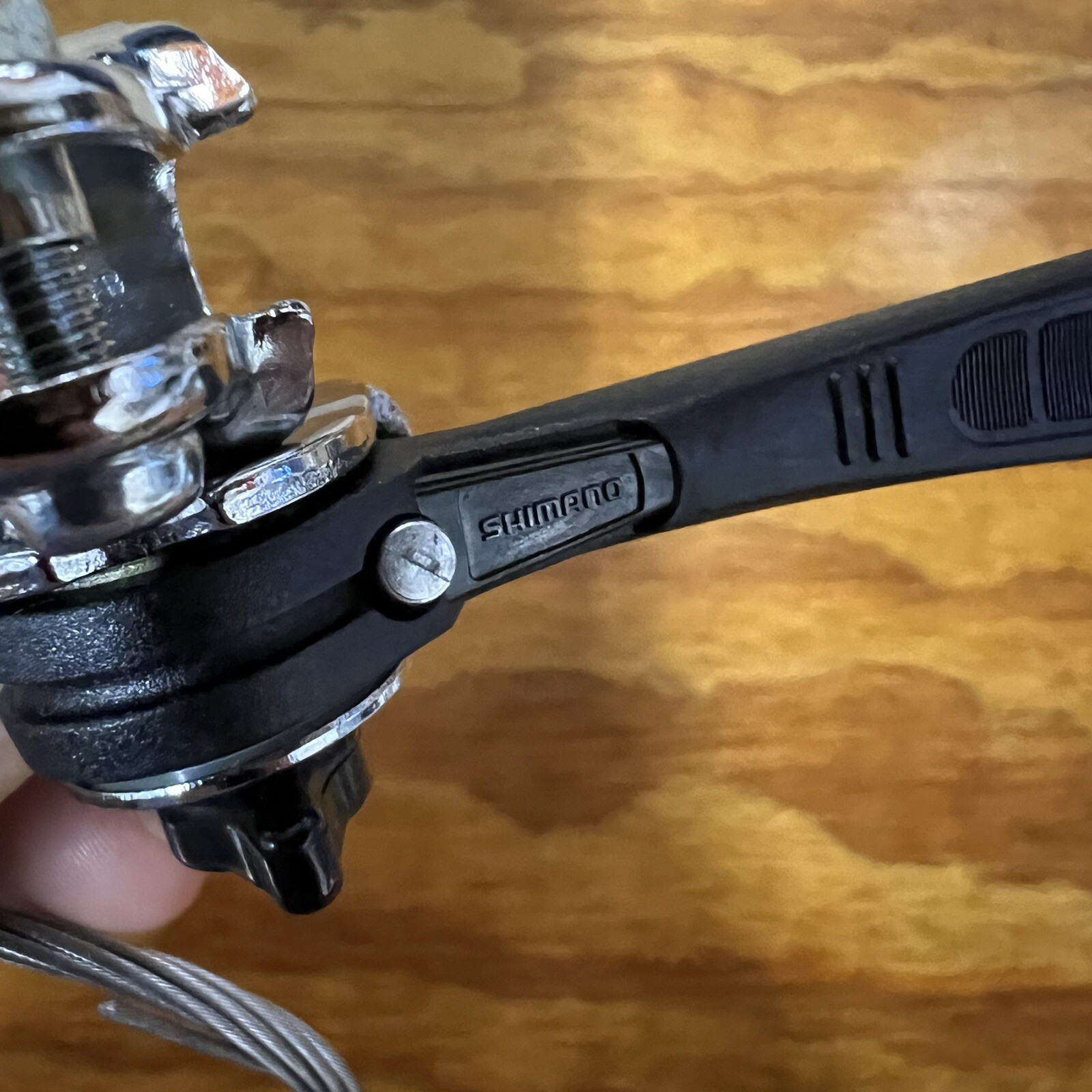 SHIMANO 5 SPEED FRICTION SHIFTER STEM MOUNT CLAMP ON BLACK VINTAGE NOS JAPAN
