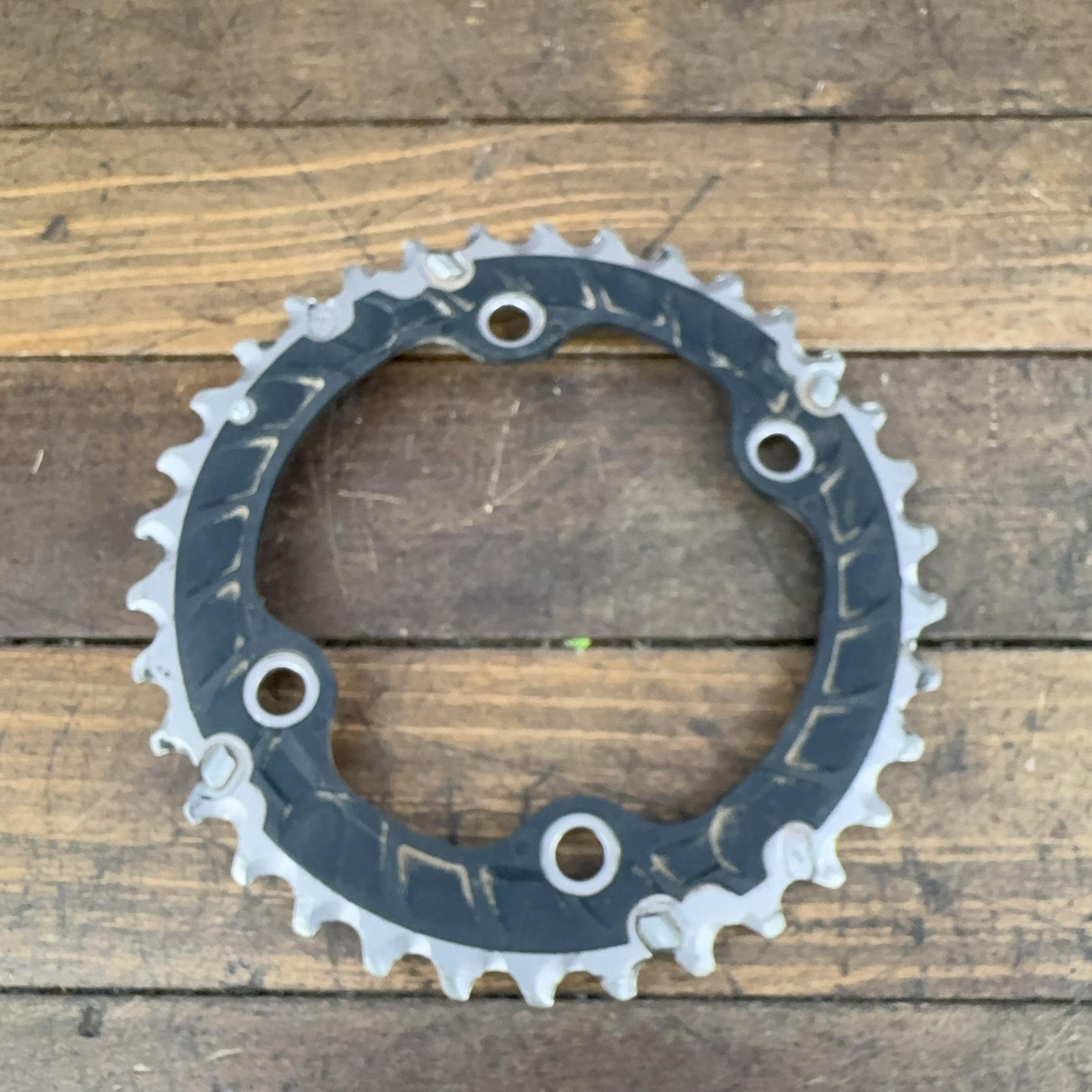 Shimano DynaSys11 Chainring 34 Tooth 34t 4-Arm Asymetrical Black MTB 34-24