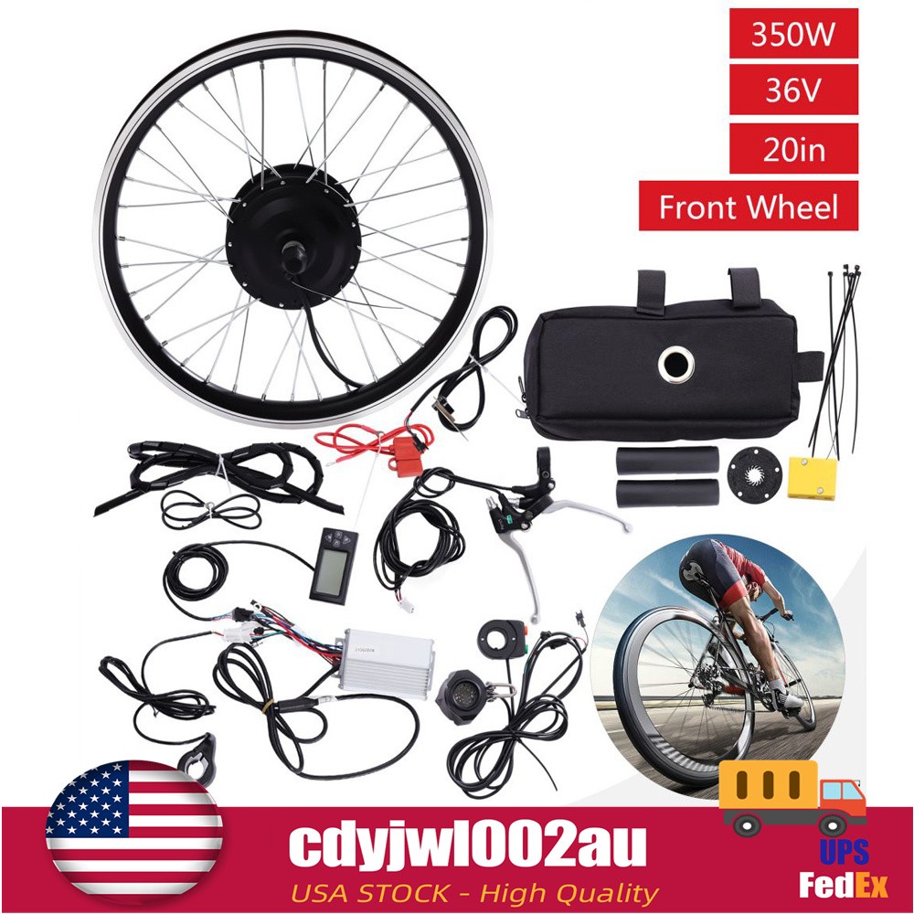 20inch 350W 36V E Bike Front Wheel Electric Bicycle Hub Motor Conversion Kit