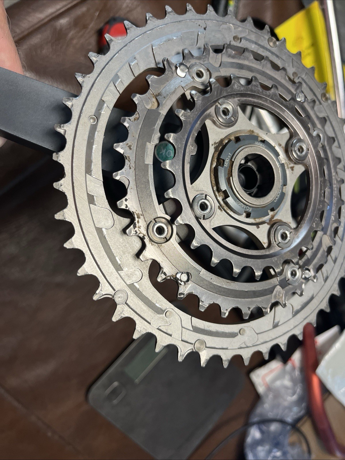Shimano XTR FC-M950 Triple Crankset 175mm w/ Chainring-24/34/46t