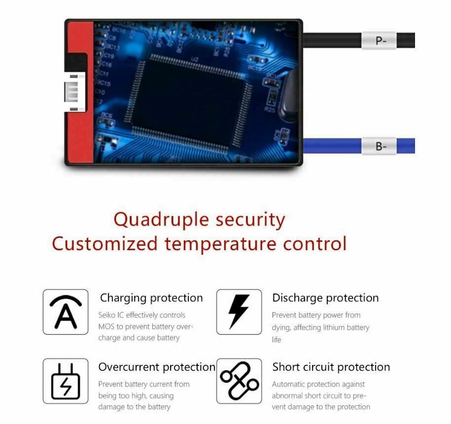 Li-ion BMS PCB 13S 48V 20A Daly Balanced Waterproof Battery Management System UK
