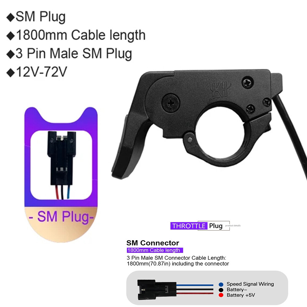 E-bike 250W-1000W 17-30A Sine Wave Controller+S866 Display+Thumb Throttle Kits