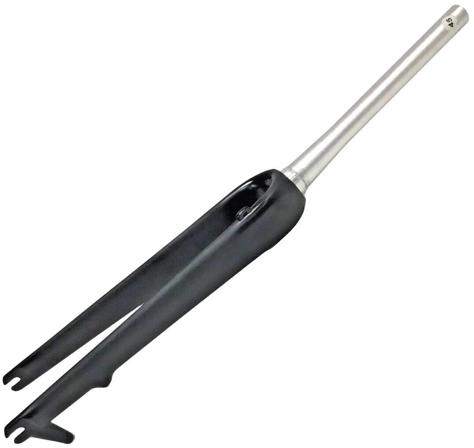 RHR Carbon‑Alloy Gravel Road Fork 700C Tapered Post Mount QR 9×100 Matte Black