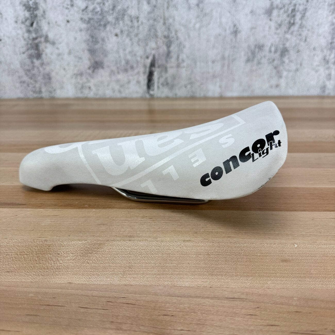 Selle San Marco Concor Light 128mm 7x7mm Titanum Rails White Bike Saddle 222g