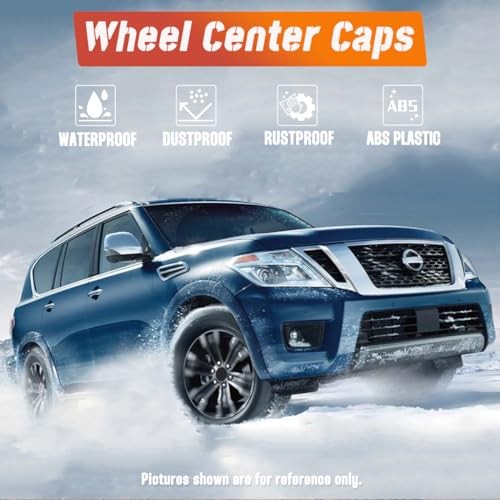 4Pcs 85mm(3.35in) Wheel Center Caps Wheel Rims Replacement 40342-5ZM1A 40342