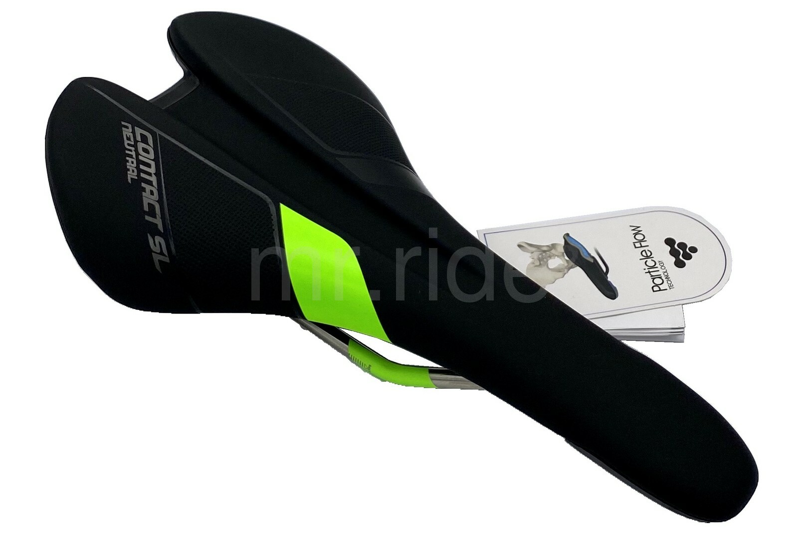 Giantt Contact SL Neutral Road Bike Saddle 273 x 137 mm 220g Black/Green