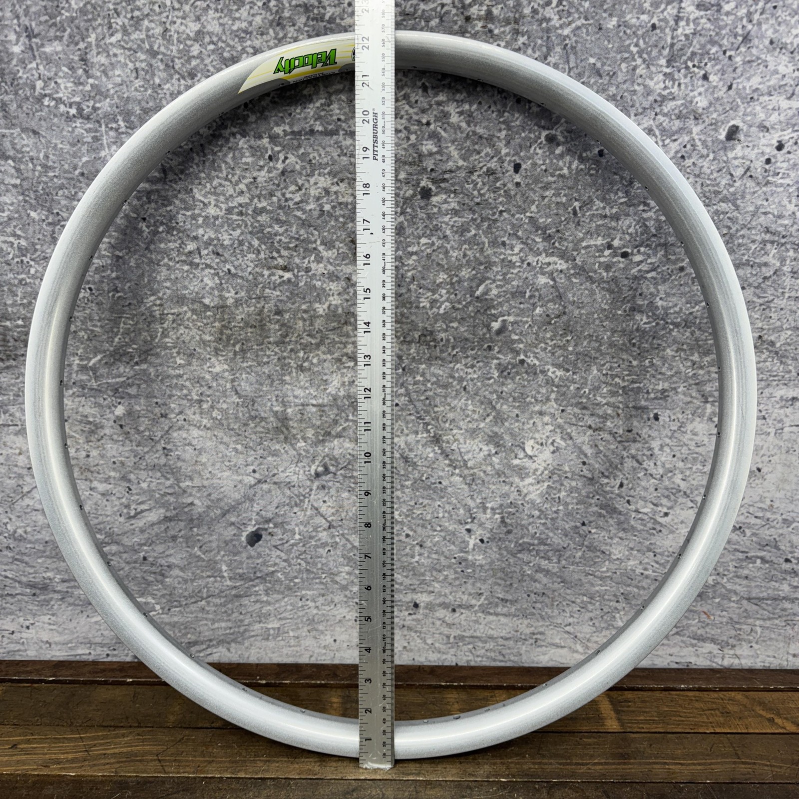 Velocity P35 26in Rim Clincher 32H Disc Wide Silver Alloy MTB Australia Hoop
