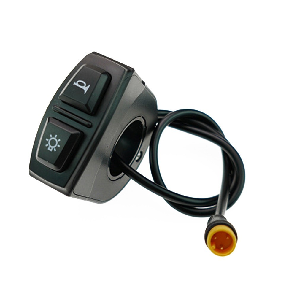 Electric Bike Switch 2in1 Headlight and Speaker Waterproof 3pin Design