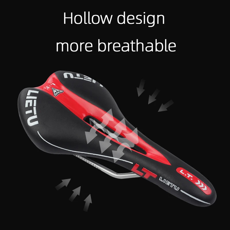 LIETU Bicycle Saddle MTB Road Bike Cycling Silicone Skid-Proof Saddle Seat Silic
