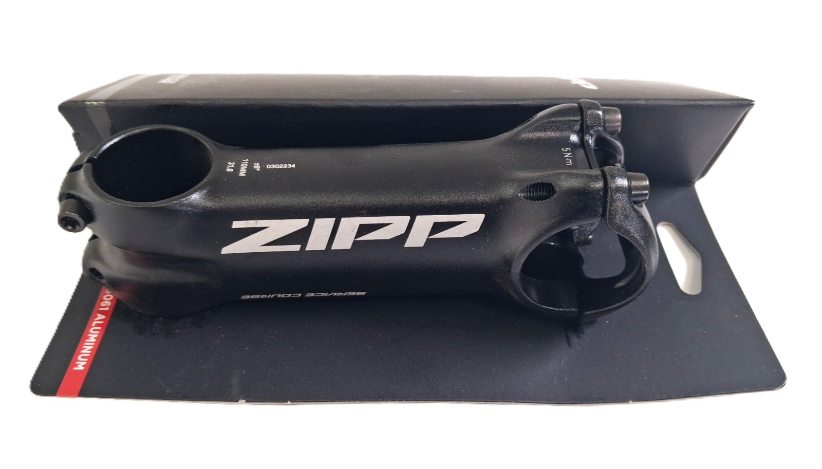 NEW Zipp Service Course Stem 110mm 31.8 +/-6° Blast Black 1-1/8″ B2