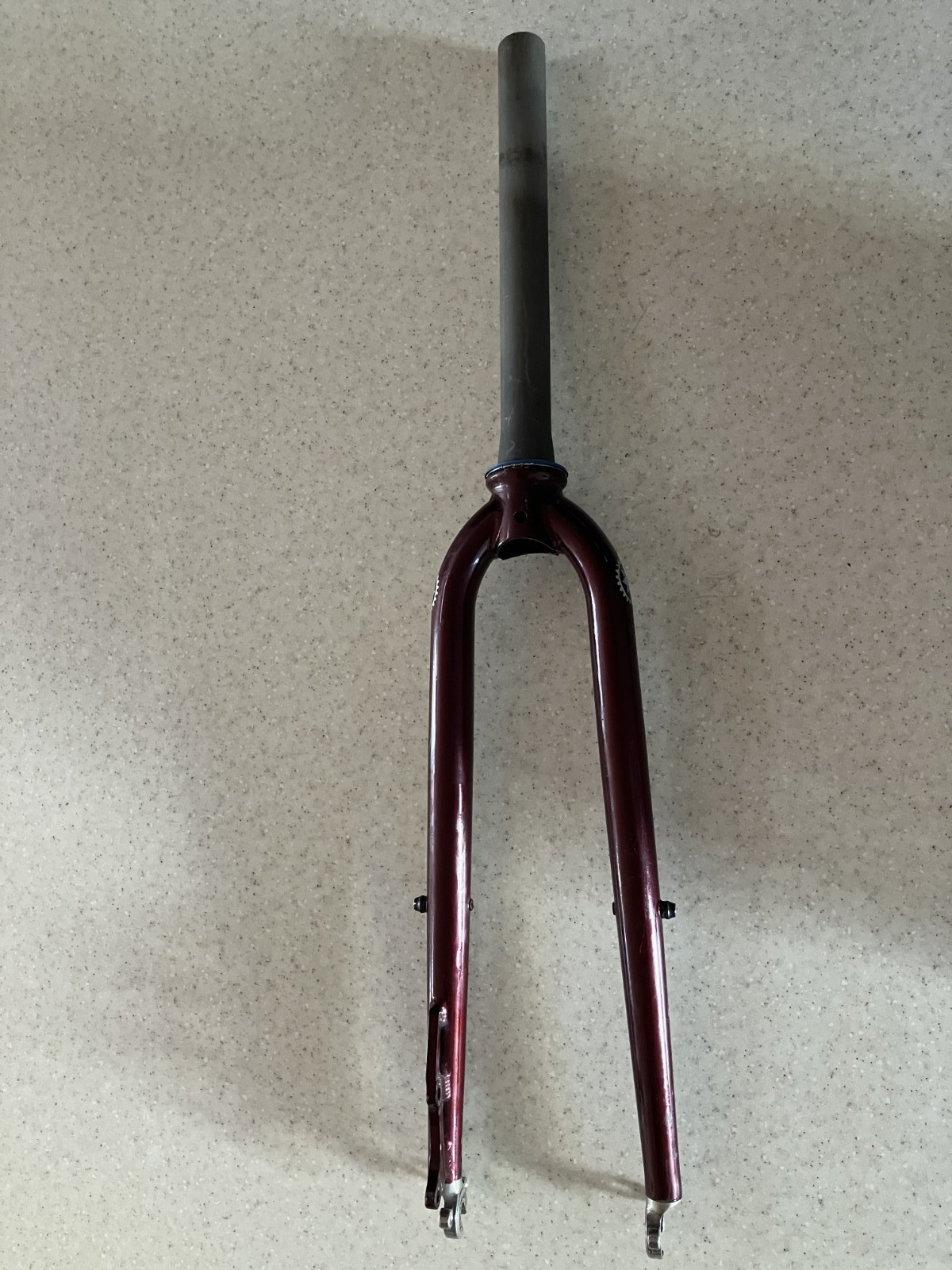 Salsa Vaya Fork – Steel – Dark red – 700c, tapered 1 1/8 to 1 1/4