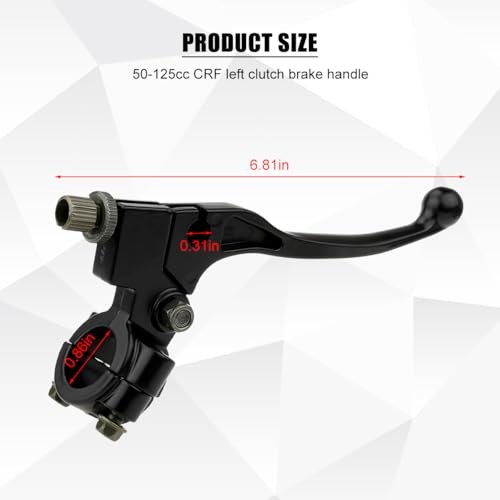 7/8″ Motorcycle Left Clutch Brake Handle Lever Perch, Mini Pit Dirt Motor Bike