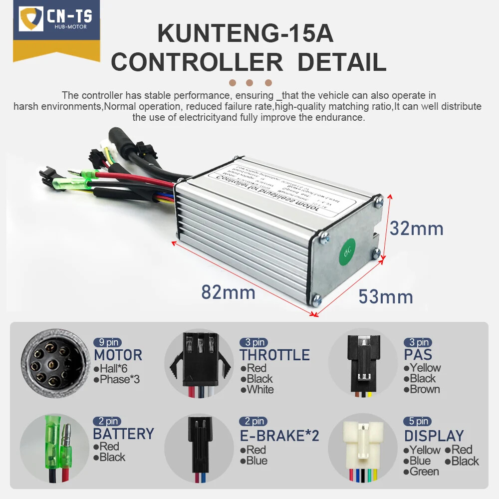 MTB E-Bike Conversion Kit 36V 48V 350W Rear Rotate/Cassette Hub Motor Wheel