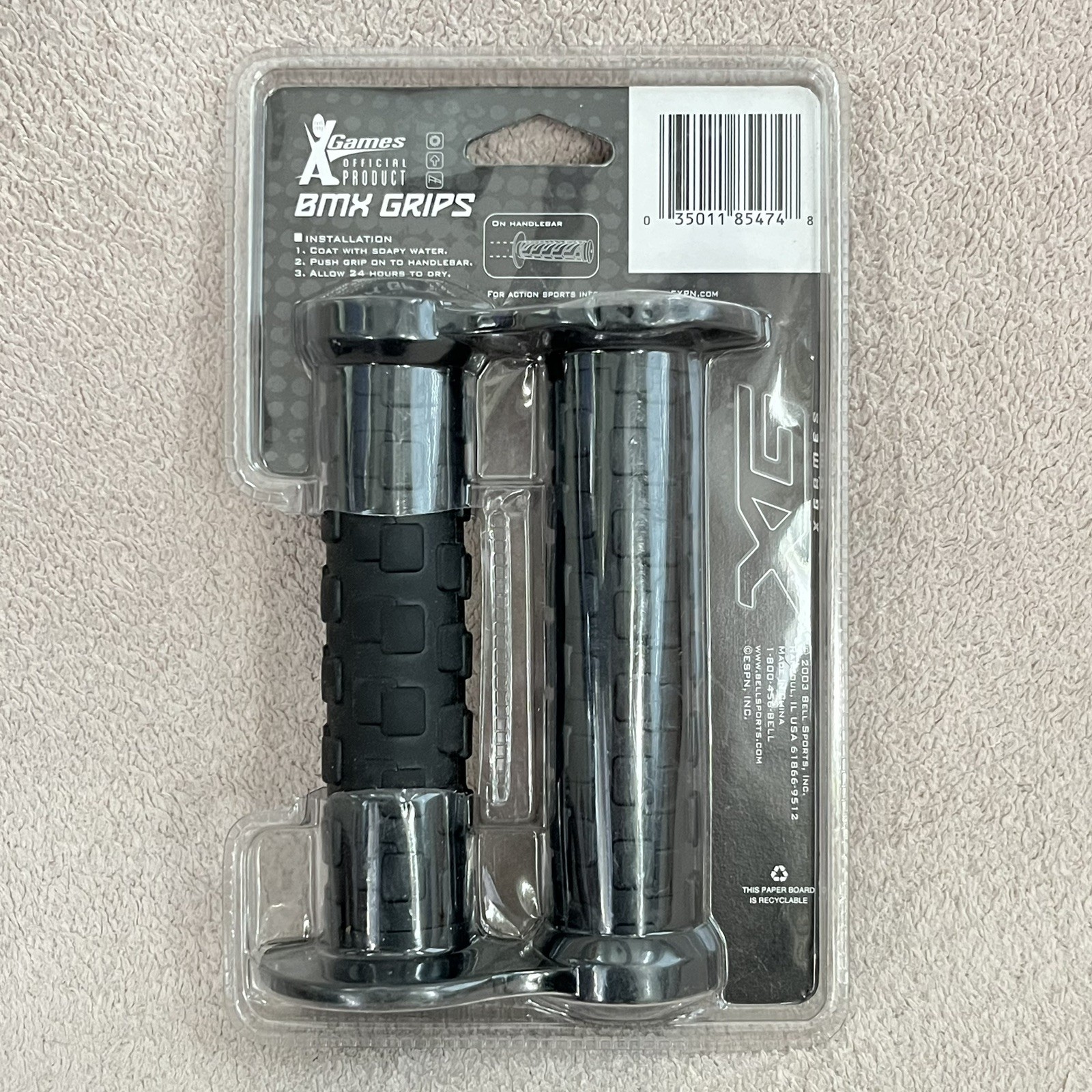 NEW X-Games BMX Bike Handlebar Grips-Black-Bell Sports-Athletic -Outdoors-Biking