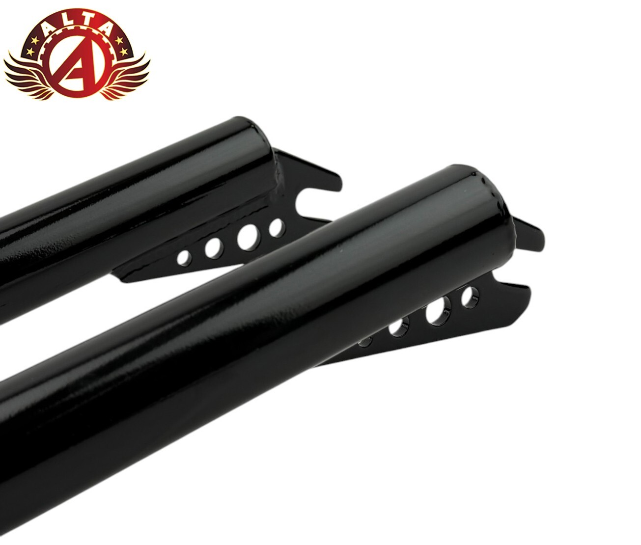 ALTA 24″ Black Beach Cruiser Fork – 1″ Threaded, Caliper-Ready, 3/8″ Dropouts.