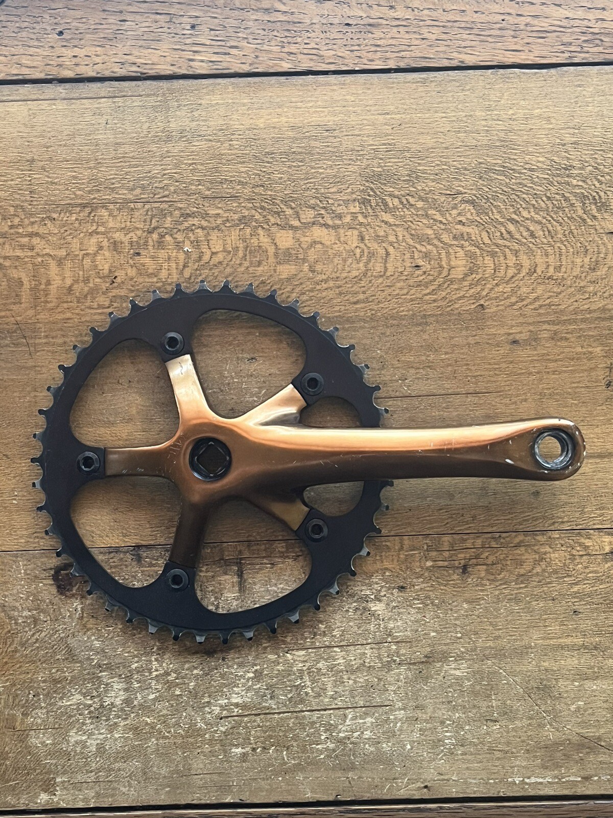 Vintage Lasco Drive Side Crank Arm + 46 T Chain Ring Single Speed Fixed Gear