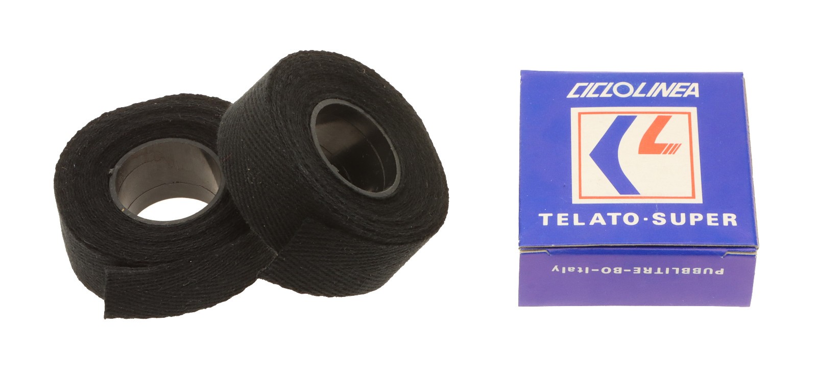 Ciclolinea Handlebar Tape Cloth Black PAIR Vintage 80s NEW NOS NIB