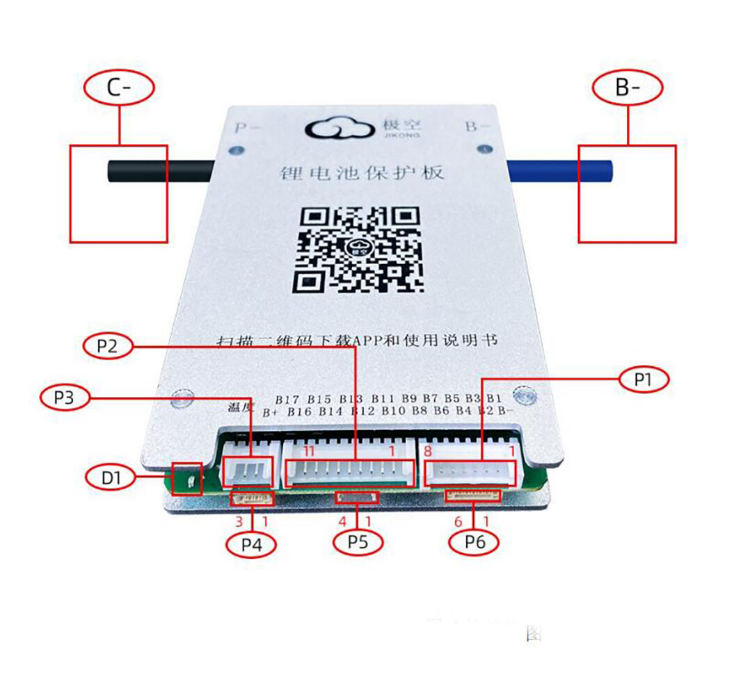 JK Smart 8S~24S 40A 80A 100A 150A 200A Li-ion Lipo LiFePo4 Protection Board BMS