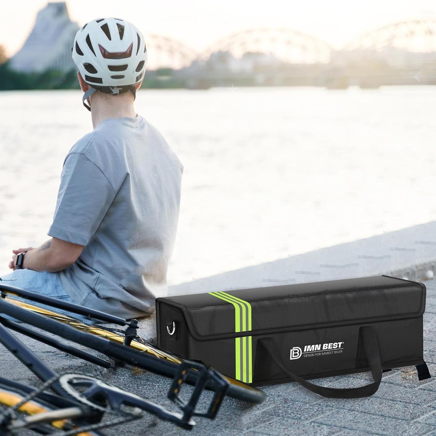 Explosion-Proof Lithium Battery Bag – Fireproof & Waterproof 12L E-Bike Safety