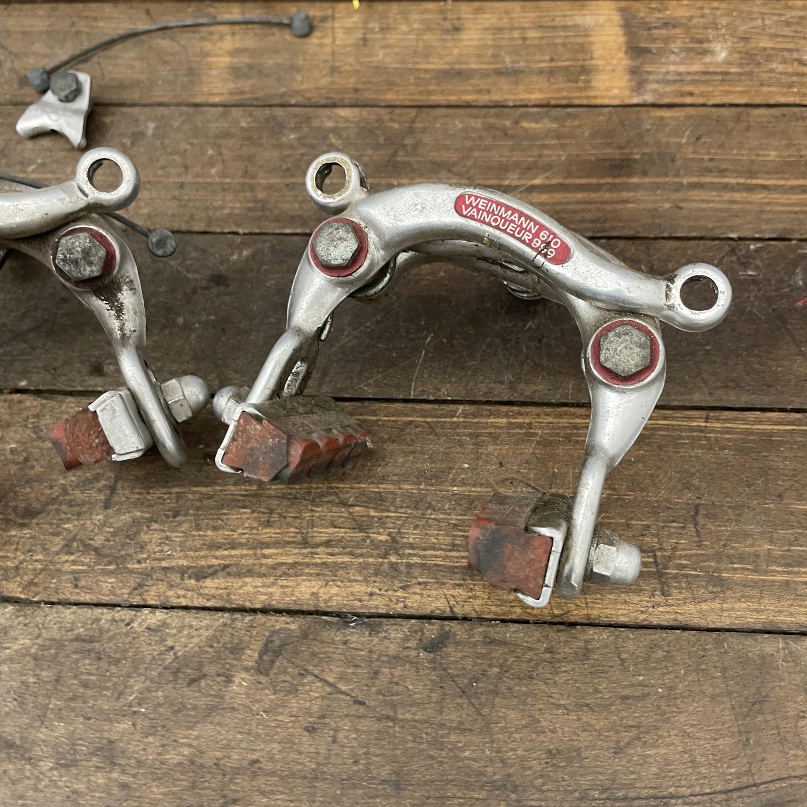 Vintage Weinmann Vainqueur 999 610 Center Pull Brake Calipers Set Pair Road Bike