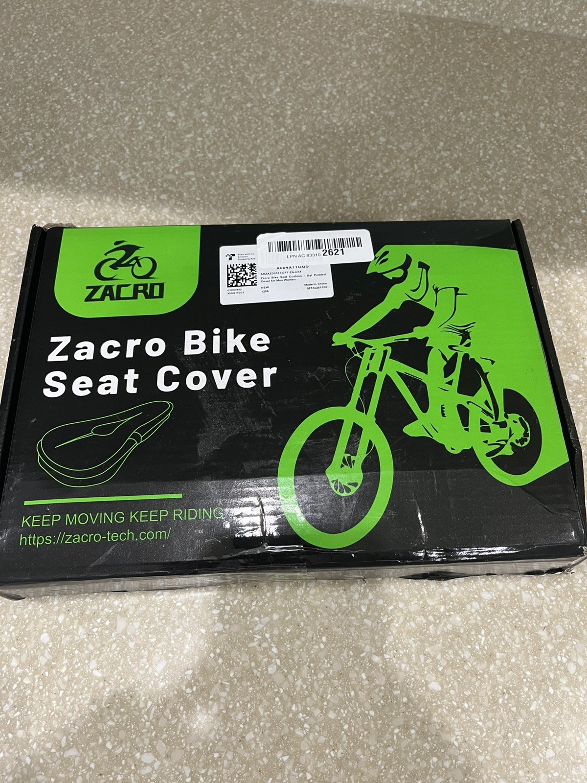 Bike Seat Cushion Padded Gel Seat Cover, Comfort Unisex for Indoor Outdoor Zacro
