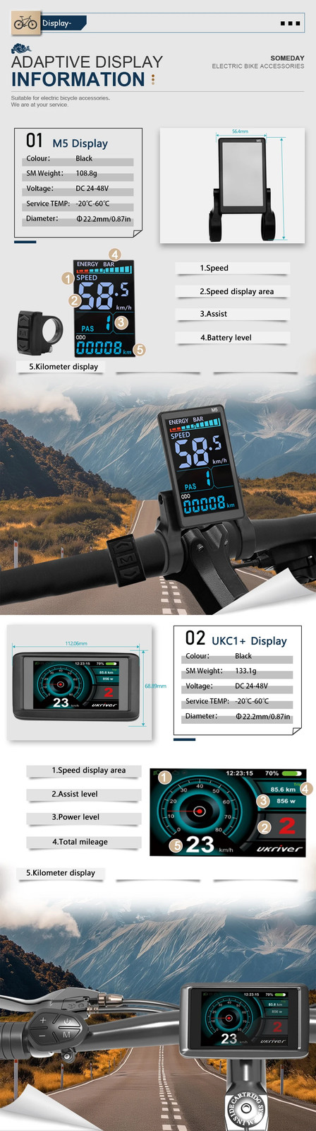 15A-40A 24V-48V Three-Mode E-bike Sine Wave Controller for 250W-1000W Hub Motor