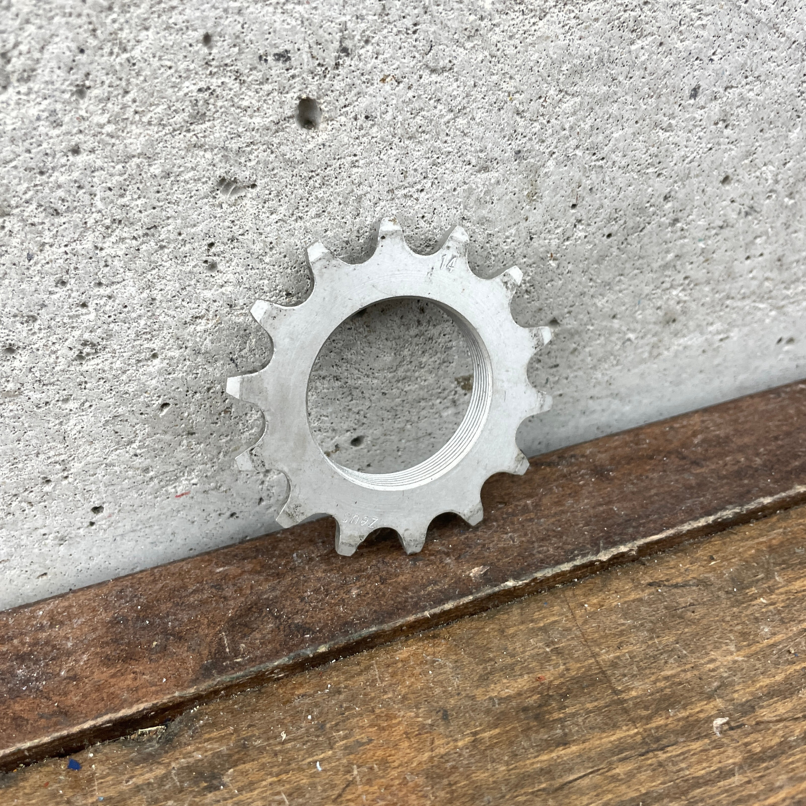 Vintage Alloy Track Cog 14 Tooth Aluminum English Threaded Fixie Single Eroica