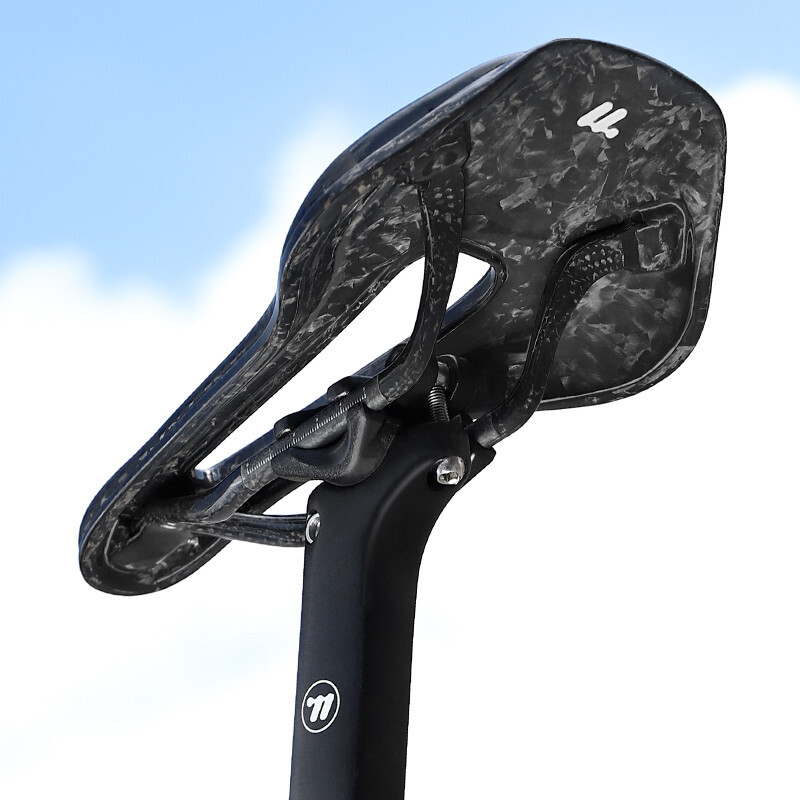 WEST BIKING Carbon Fiber Leather Bicycle Saddles Mountain Bike Road Bicycle Seat