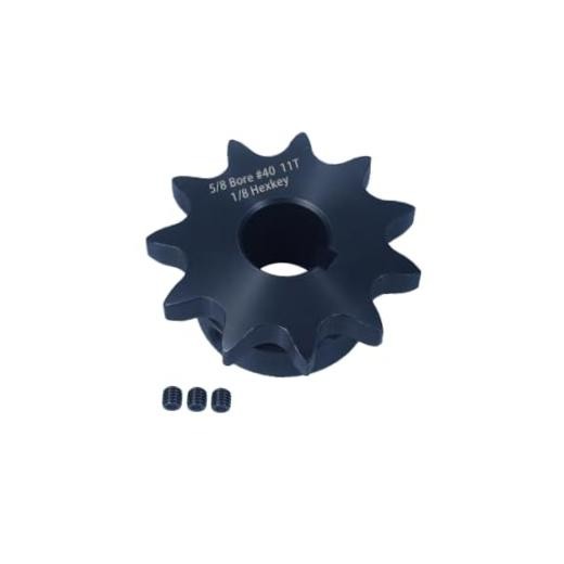#40 Roller Chain Sprocket 11 Tooth 5/8″ Bore (3/16″ 11 teeth 5/8″ in bore