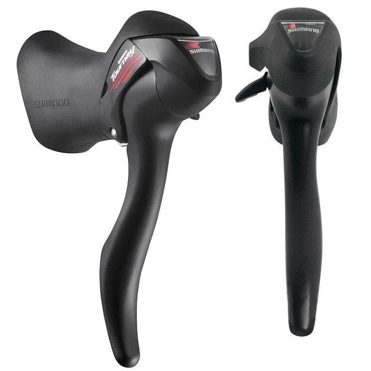 Shimano Tourney A070/A073 7-Speed Double STI Shifter & Brake Lever Set Der cable