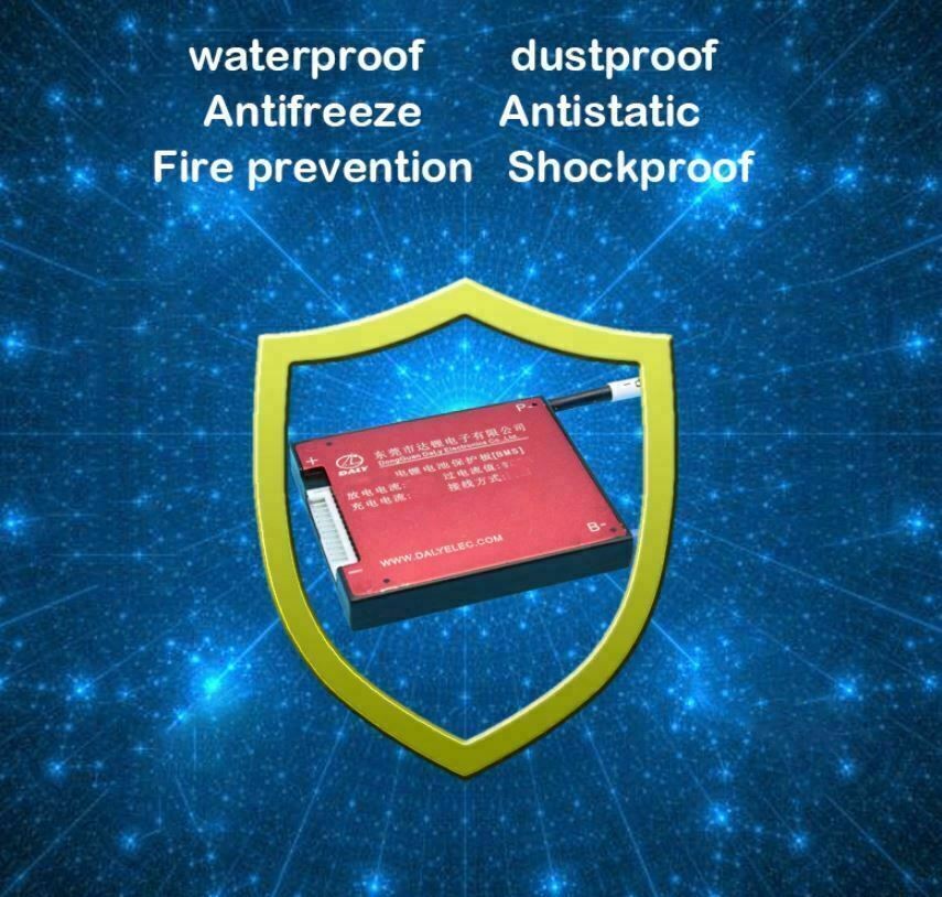 Li-ion BMS PCB 13S 48V 20A Daly Balanced Waterproof Battery Management System UK