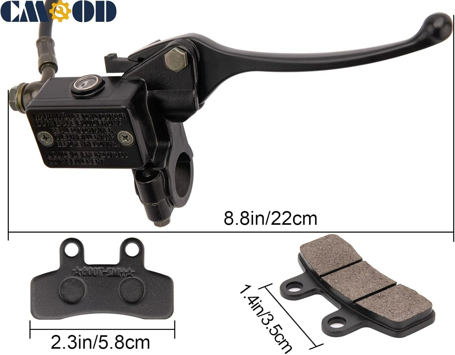 50-125cc ATV SSR Dirt/Pit Bike Front Disc Brake Master Cylinder Caliper Kit