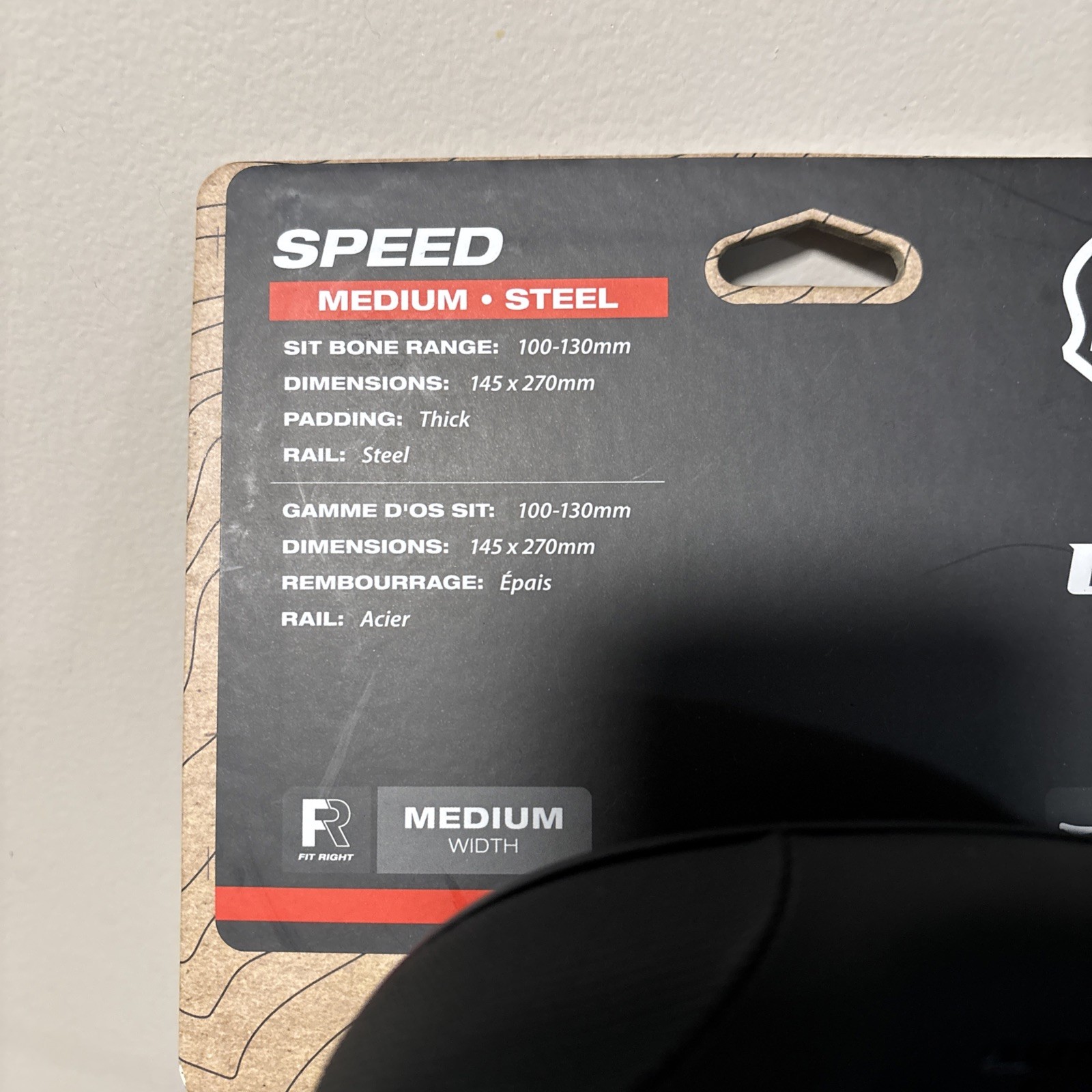 WTB Speed Road Mountain Gravel Bike Mtb Seat Saddle – Medium 270 x 145 mm Black