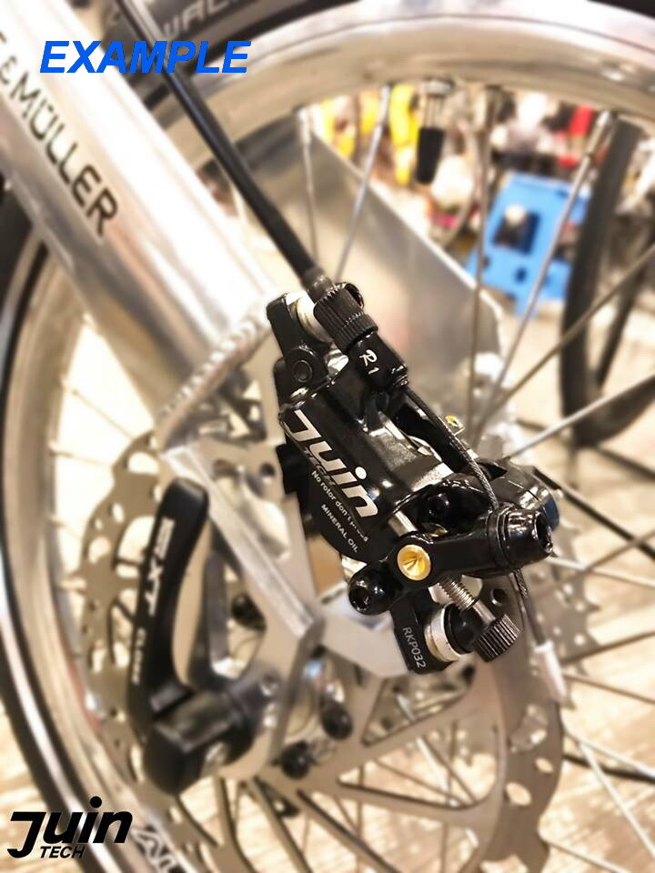 Juin Tech R1 Road Cyclocross Gravel Biking Hydraulic Disc Brake Set Black