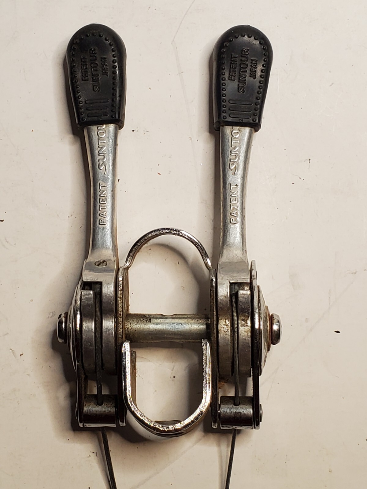 Vintage Suntour Motobecane Shift Lever Set Stem Mount Friction Ratchet 80s