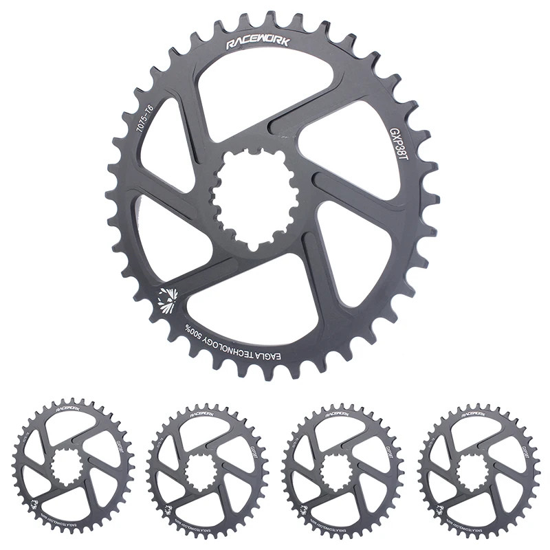 Mountain Bike Crankset 170/175mm Crank Narrow Wide Chainring 32-38T Crankset