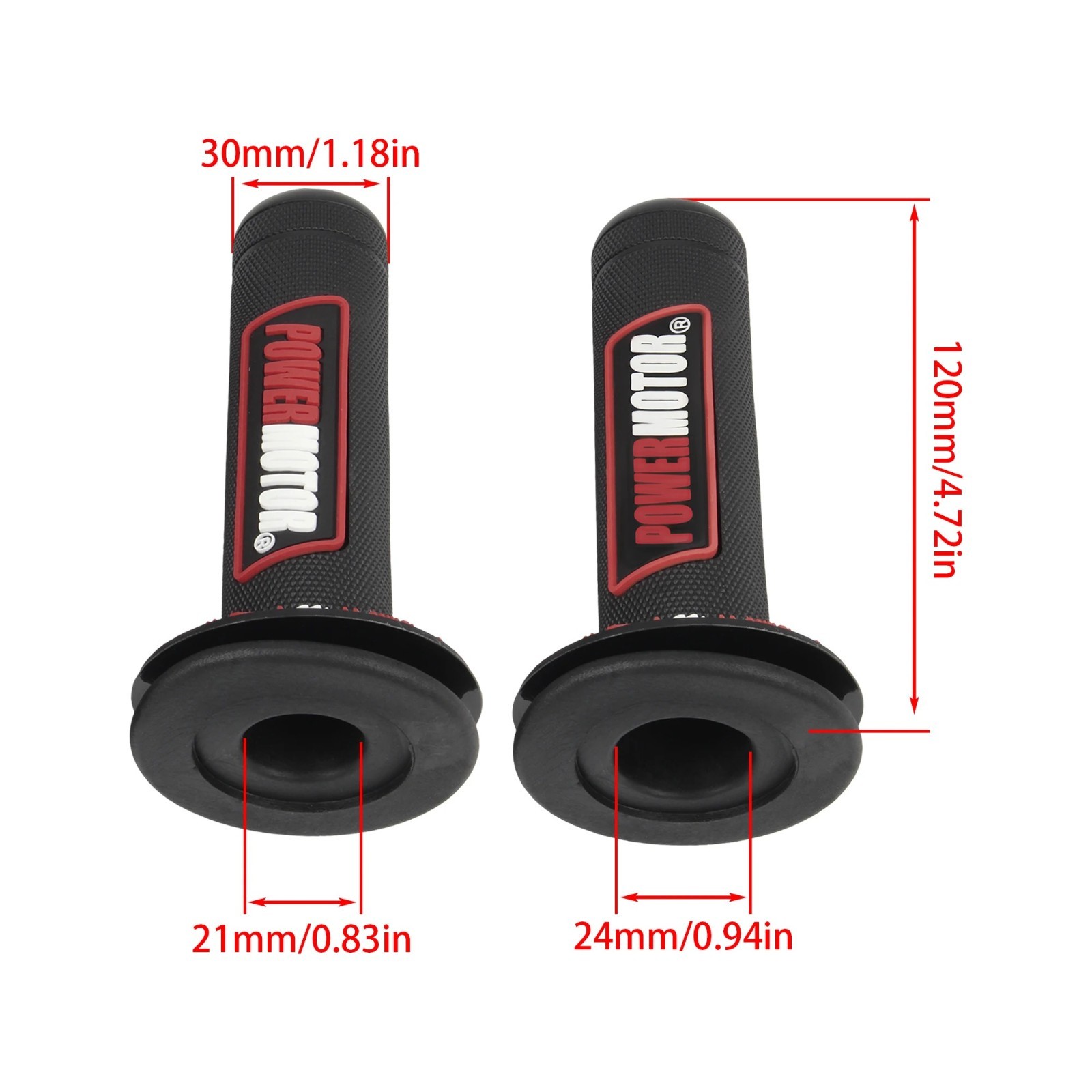 7/8″ 22mm Universal Motorcycle Handlebar Grips Rubber Gel Hand Grip Dirt Bike
