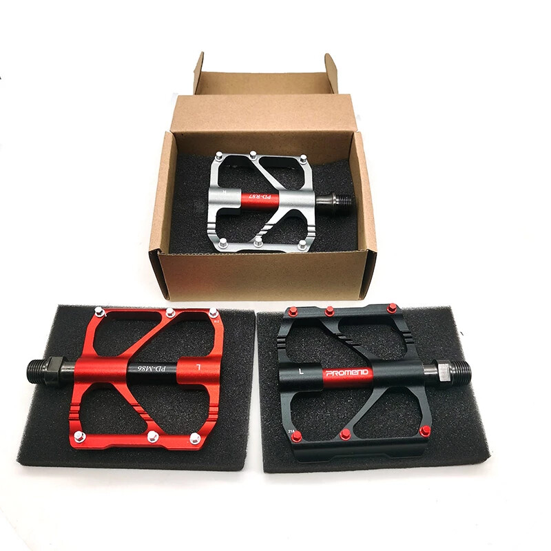 3 Bearings Flat/Platform Pedals Mountain Bike 9/16″ Fit Shimano/Rockbros MTB DH