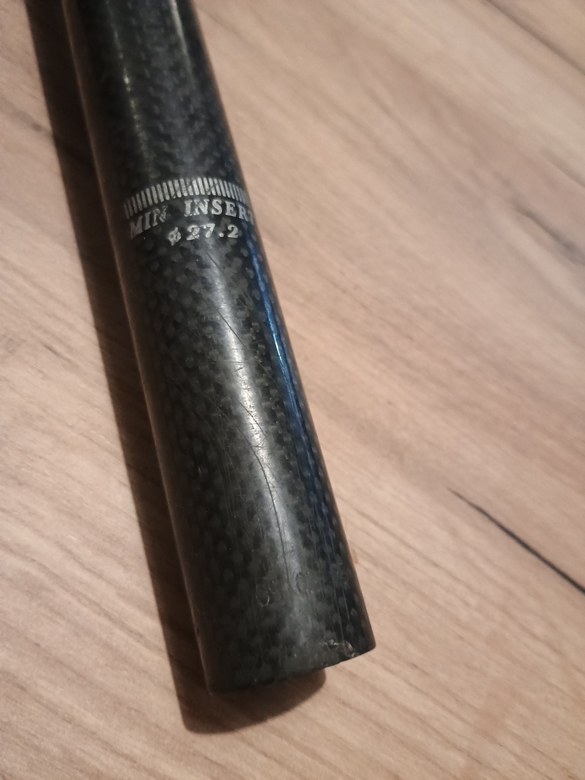 Nos Vintage Bontrager Carbon Seatpost 27.2 New Mint Black 225mm 209g Seatpost