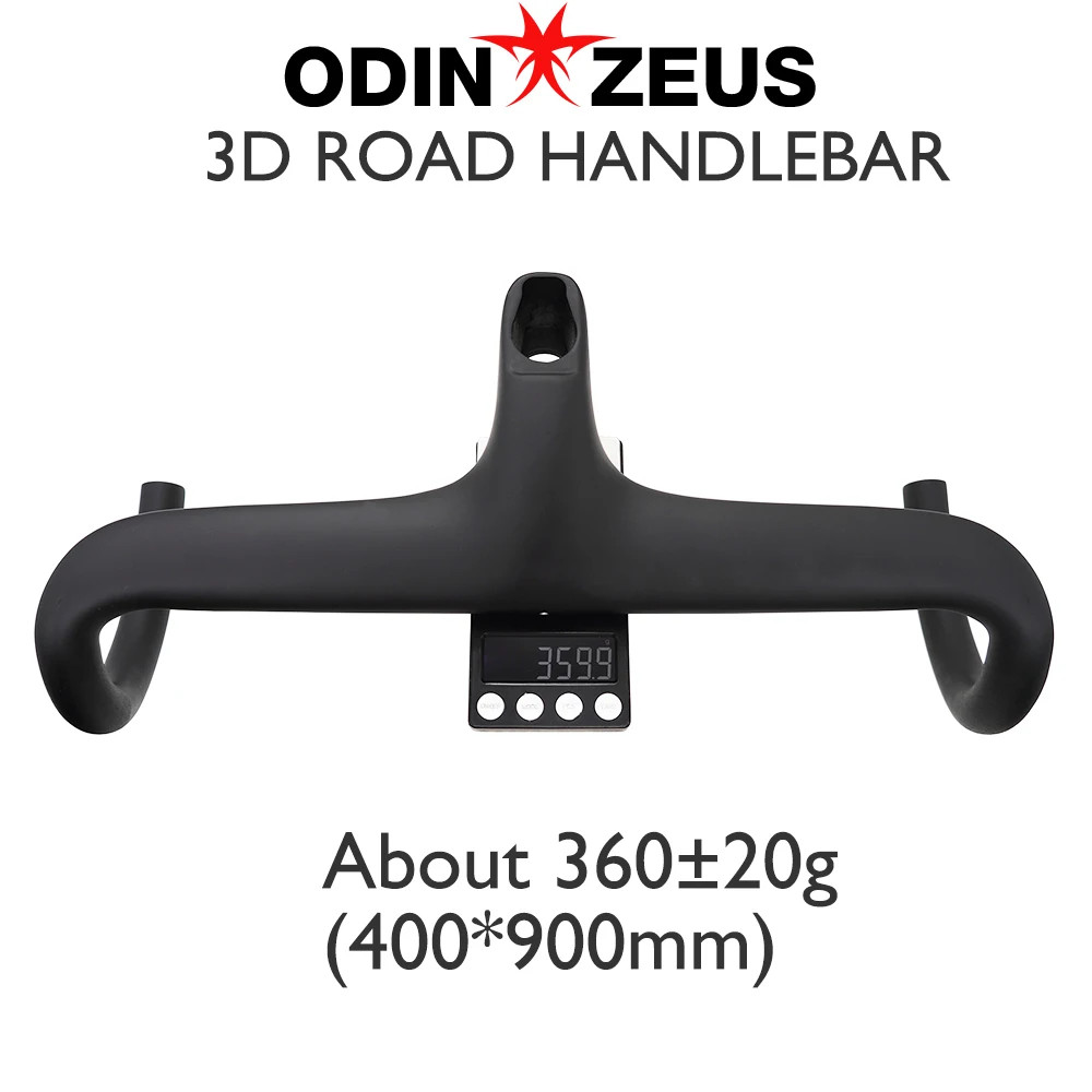 Road Bike Carbon Internal Cable Integrated Drop Bar with Gasket Computer Stand