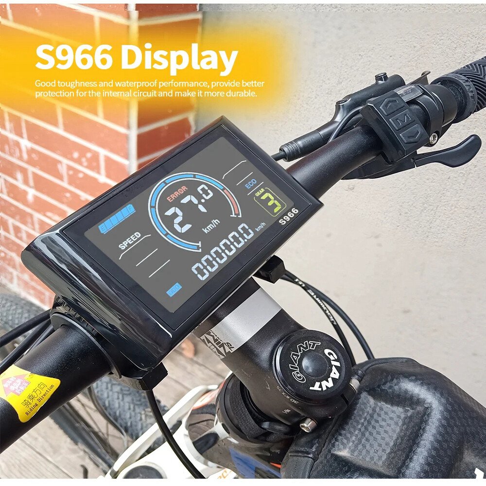 Ebike 36V 48V 30A Sinewave Controller+S966 LCD Display for 1000W Brushless Motor