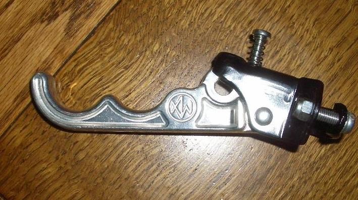 NOS Vintage Old School Bmx Rear 2 Finger Black Dia-Compe Right Side Brake Lever