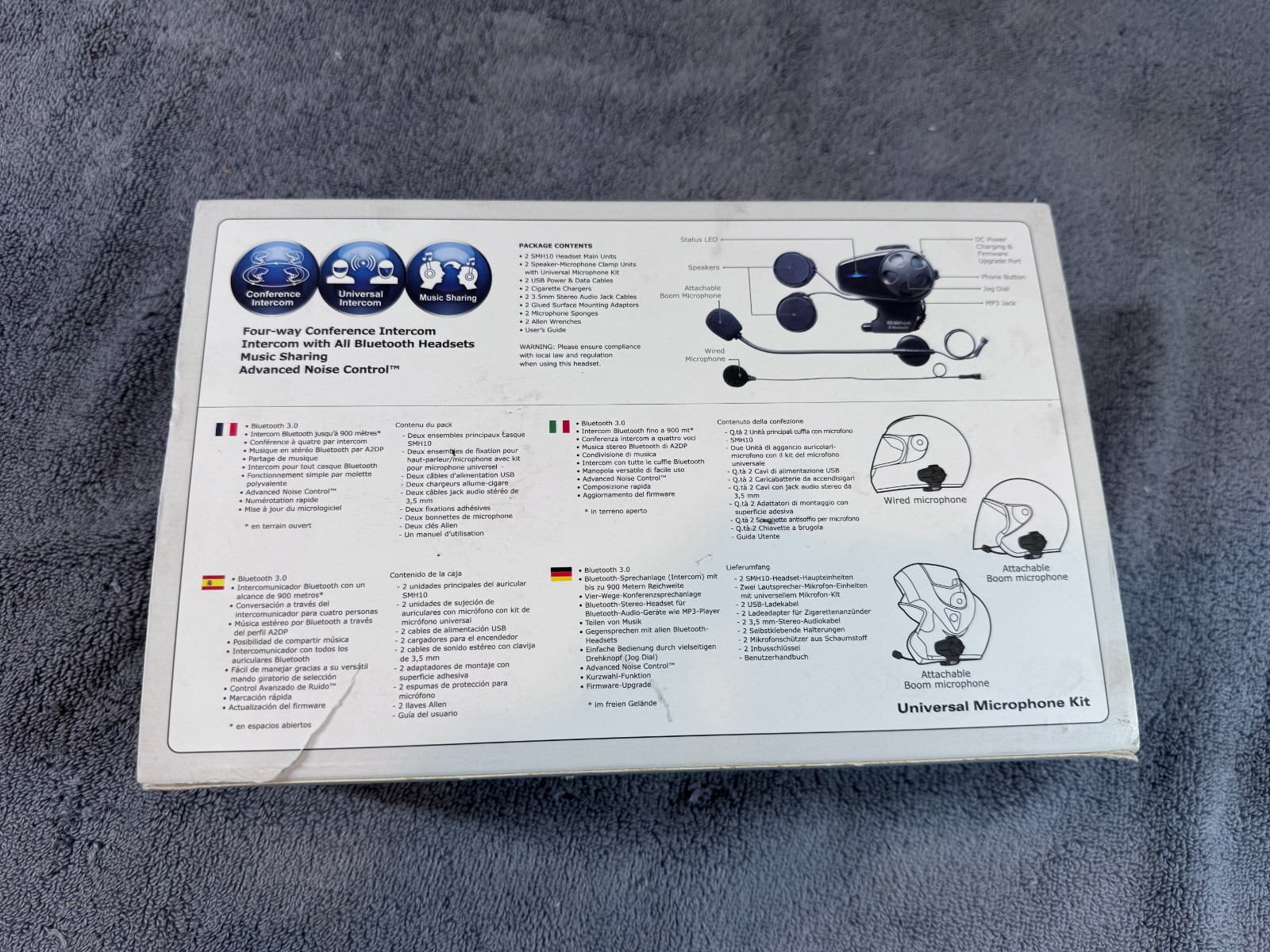 ONE Sena SMH10-11 Motorcycle Bluetooth Headset & Intercom System Helmet Kit